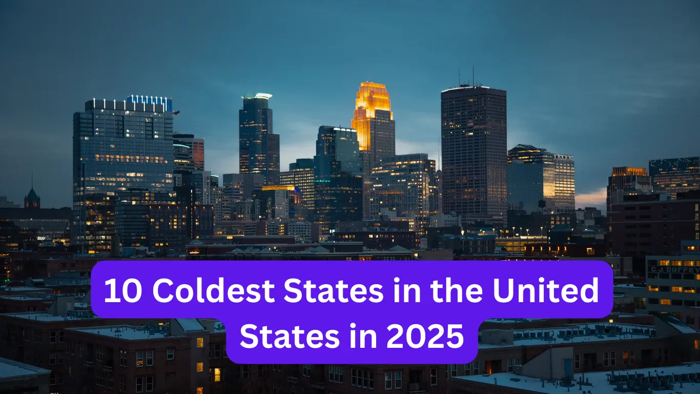 10 Coldest States in the United States in 2025