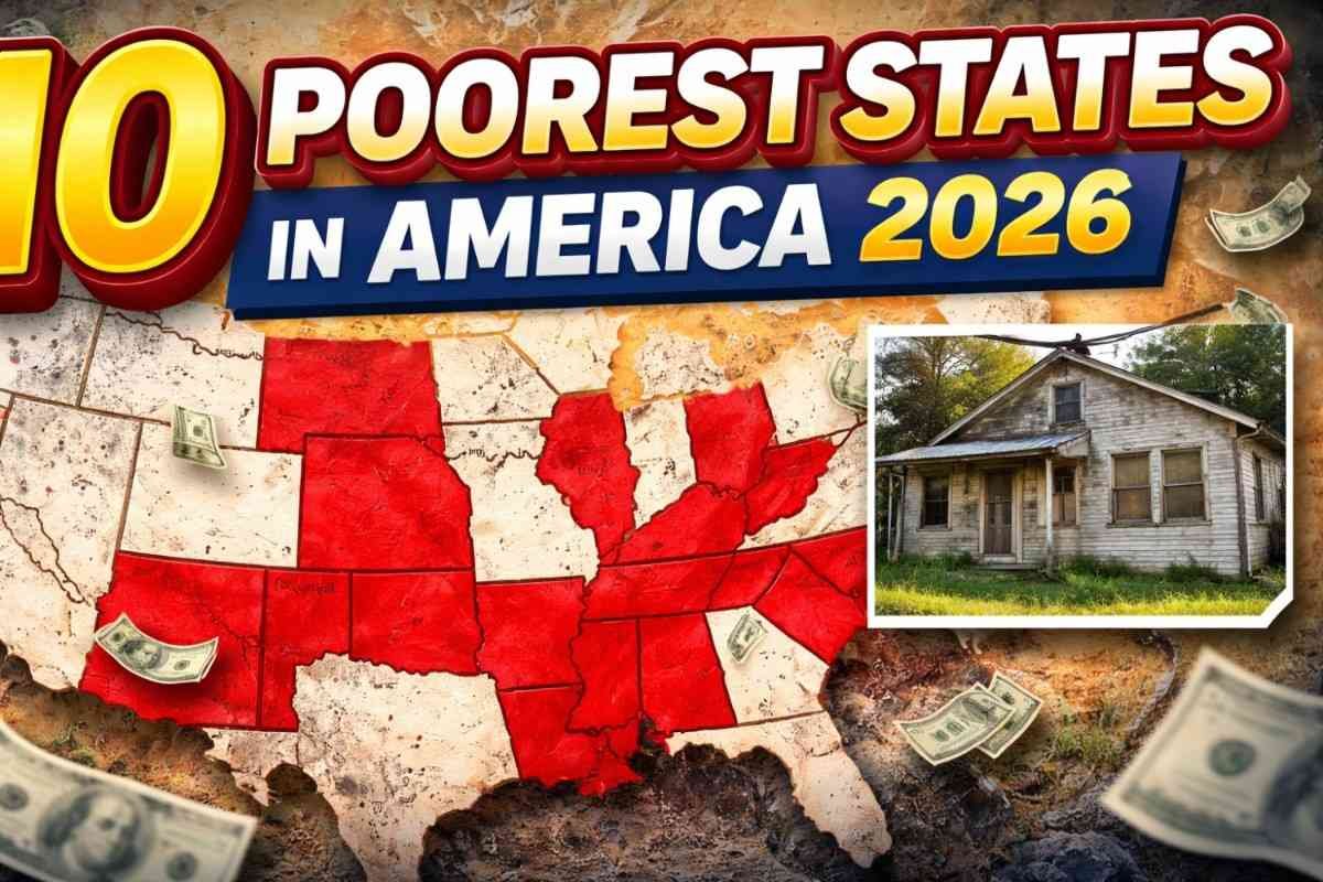 10 Poorest States in the United States in 2026